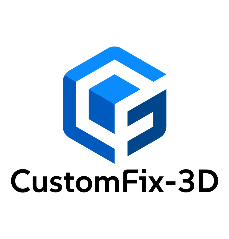 制作実績　CustomFix-3Dロゴデザイン